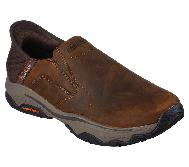 Skechers Slip ins Relaxed Fit Craster Lanigan Dark Brown Men's Skechers Slip ins Relaxed Fit Craster Lanigan Dark Brown Men's