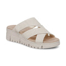 Vionic Uptown Sunset Wedge Sandal Ivory Nubuck Women's 1