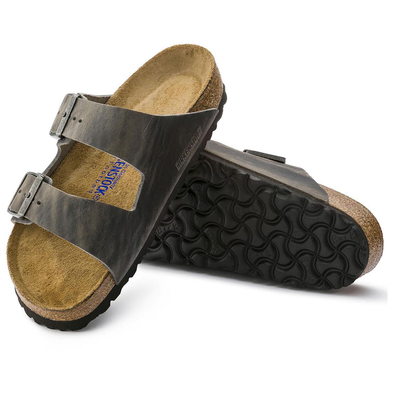 Birkenstock Arizona Iron Oiled Leather Soft Footbed