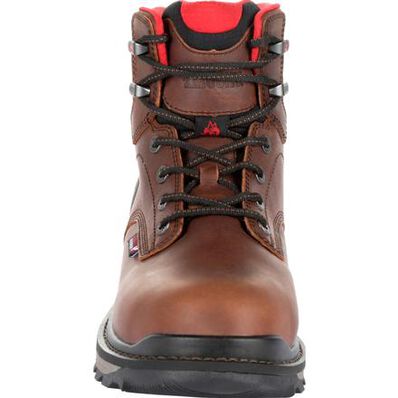 ROCKY SHOES AND BOOTS Rocky Rams Horn Waterproof Soft Toe Brown