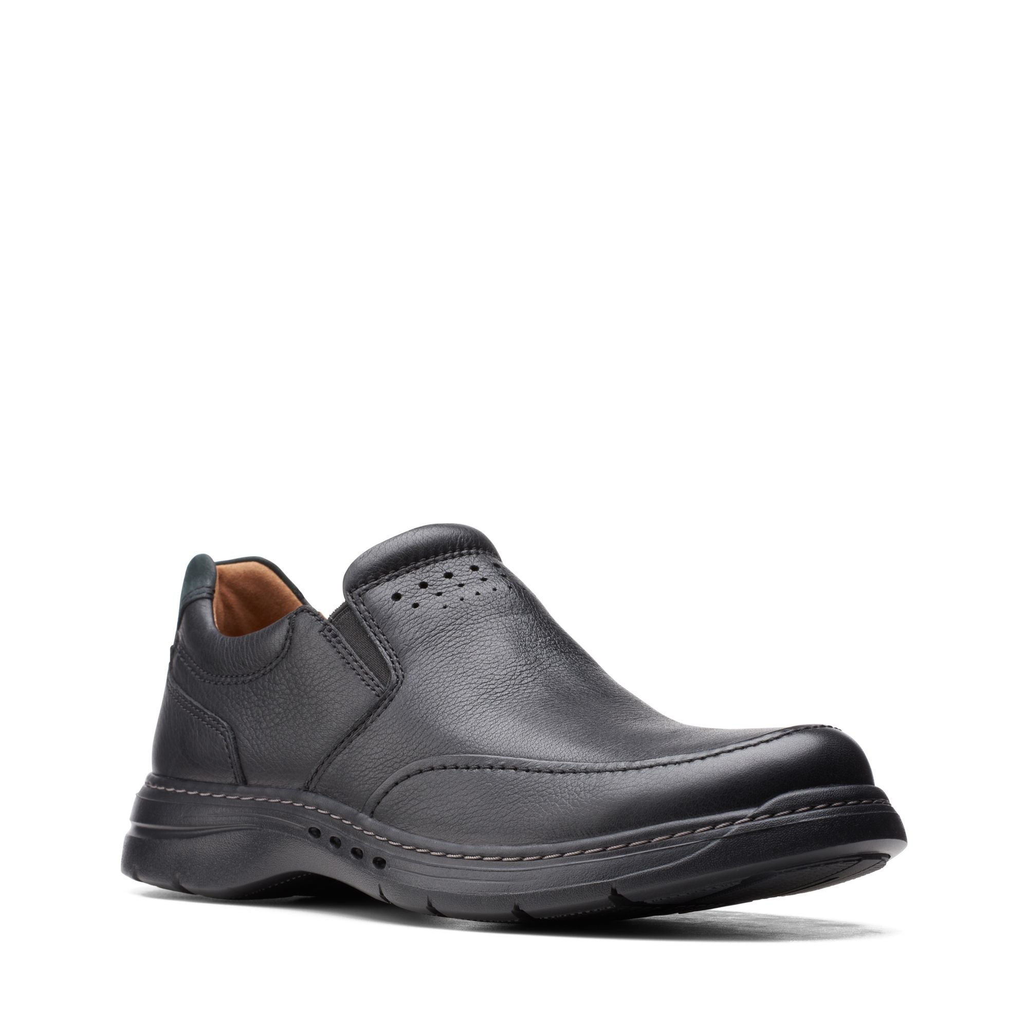 NWT Clarks Men\'s Un Brawley Step Loafer, Black Leather, 11 Clarks Un Brawley Lace Men main image 4