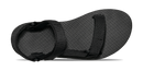 Black sandal with mesh design on a white background