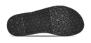 Black shoe sole with geometric pattern on a white background