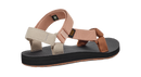 Sandal with multiple straps on a white background
