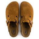 Birkenstock Boston Suede Leather Soft Footbed Clog Mink Unisex  3