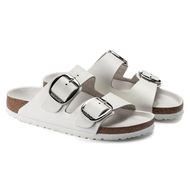 Birkenstock Arizona Big Buckle White Leather Women's 