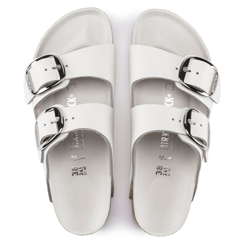 Birkenstock Arizona Big Buckle White Leather Women's 