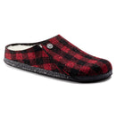 Birkenstock Zermatt Shearling Red Plaid Wool Felt Slipper  2
