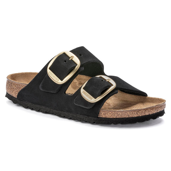 BIRKENSTOCK Birkenstock Arizona Big Buckle Black Nubuck Women's