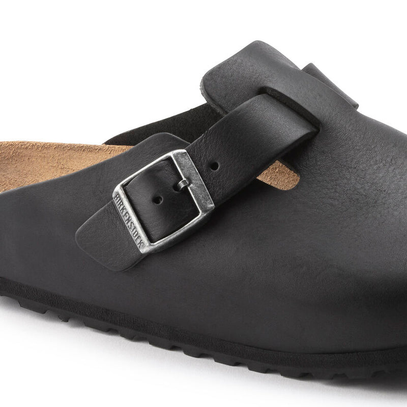 Birkenstock Boston Grip Leather Vintage Black Men's