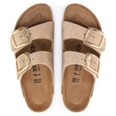 Birkenstock Arizona Big Buckle Sandcastle Nubuck Leather Women's  3