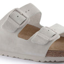 Birkenstock Arizona Soft Footbed Suede Leather White 1