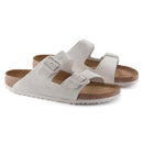 Birkenstock Arizona Soft Footbed Suede Leather White 2