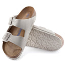 Birkenstock Arizona Soft Footbed Suede Leather White 4