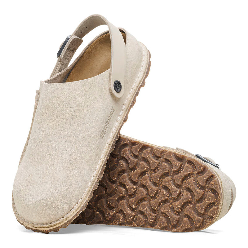 Birkenstock Lutry Eggshell Suede Women's 5