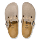 Birkenstock Boston Braided Suede Leather Taupe Women's 3