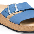 Birkenstock Almina Nubuck Leather Elemental Blue Women's 1
