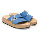 Birkenstock Almina Nubuck Leather Elemental Blue Women's 3