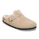 Birkenstock Boston Shearling Suede Leather Taupe Regular Women's 2