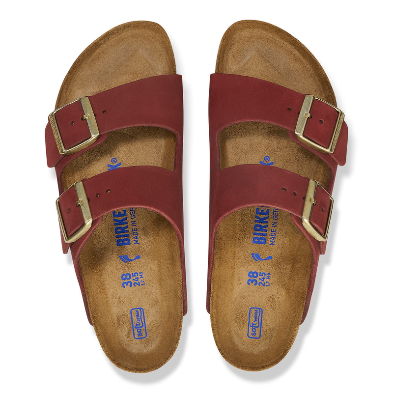Birkenstock Arizona Soft Footbed Zinfandel Nubuck Leather Women's  3