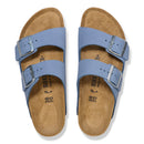 Birkenstock Arizona Nubuck Leather Regular Stone Blue Women's 3