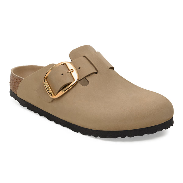 BIRKENSTOCK ゴールド フラットシューズ サイズ39 Birkenstock Boston Big Buckle Oiled Leather Women's