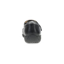 Black shoe on a white background