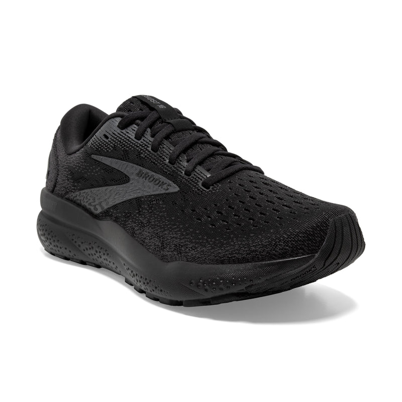 Brooks Ghost 16 Black Black Ebony Men's  7