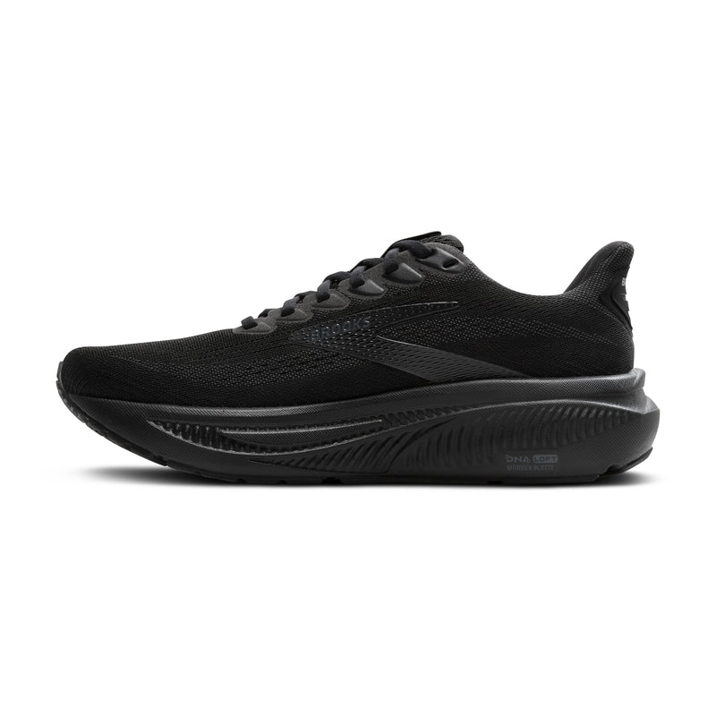 Brooks Ghost 17 Black Black Ebony Men's  7