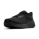 Black athletic shoe on a white background
