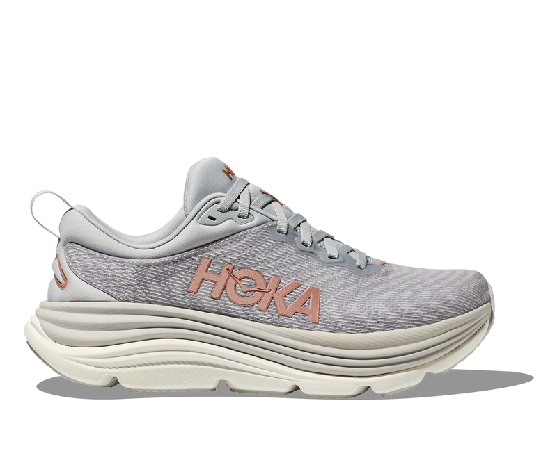 Hoka Gaviota 5 Harbor Mist Rose Gold Wide Women's