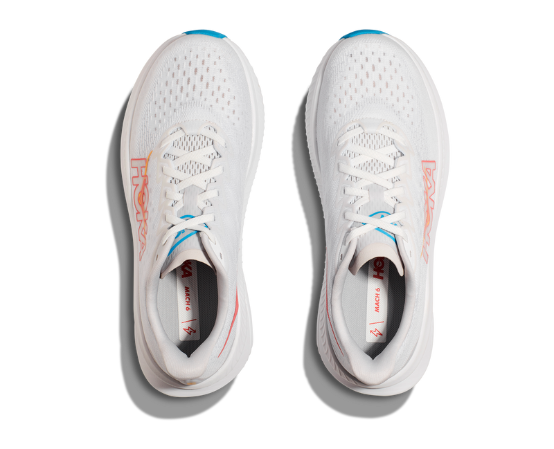 Hoka Mach 6 White Nimbus Clous  Women's 8