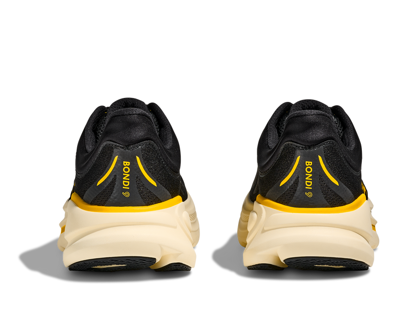 Hoka Bondi 9 Carbon Black Yellow Gold Men's
