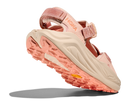 Pink sandal with beige sole on a white background