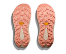 Pair of pink shoe insoles with brand logo on a white background