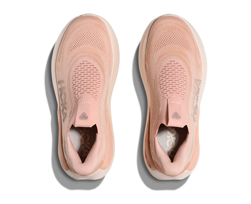 Hoka Skyward Laceless Rose Latte Rose Cream Women's  8