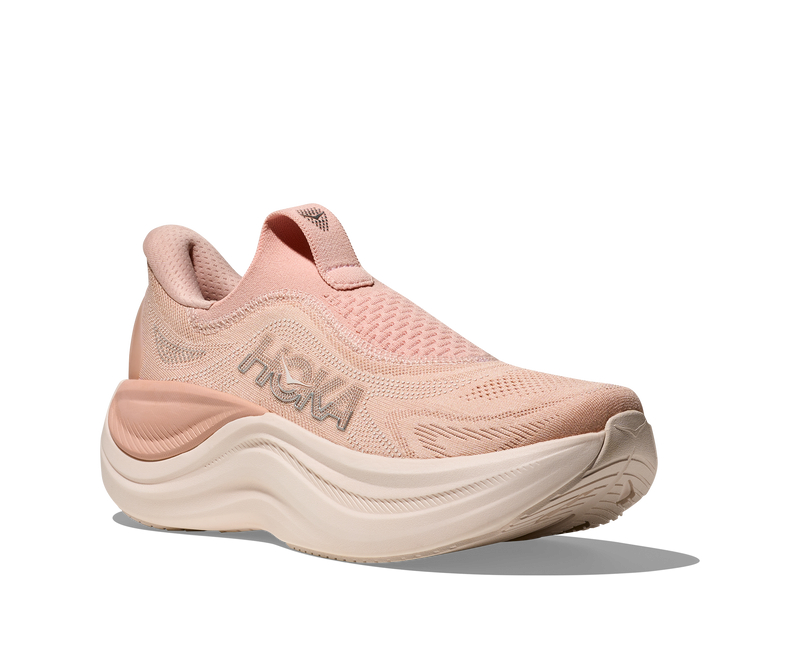 Hoka Skyward Laceless Rose Latte Rose Cream Women's  4
