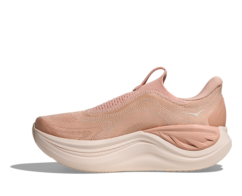 Hoka Skyward Laceless Rose Latte Rose Cream Women's  2