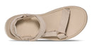 Beige sandal with a strap on a white background