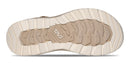 Close-up of a shoe sole with 'Teva' branding on a white background