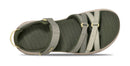 Green sandal with straps on a white background