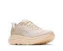 Beige running shoe on a white background