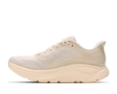 Beige running shoe on a white background