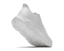 White athletic shoe on a white background