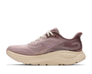 Pink running shoe on a white background