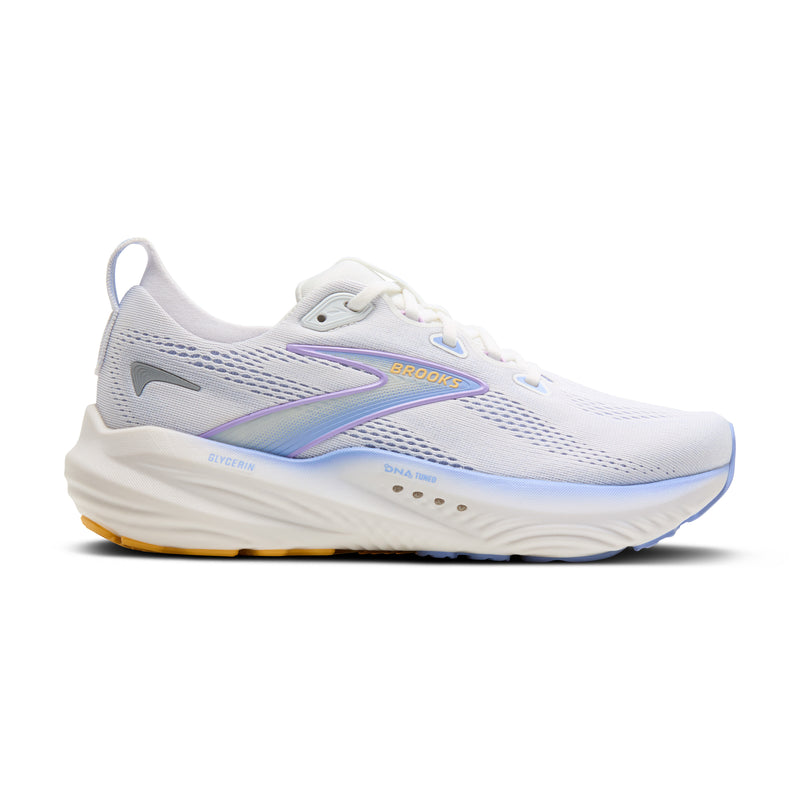 Brooks Glycerin 22 White Blue Heron Apricot Women's 1
