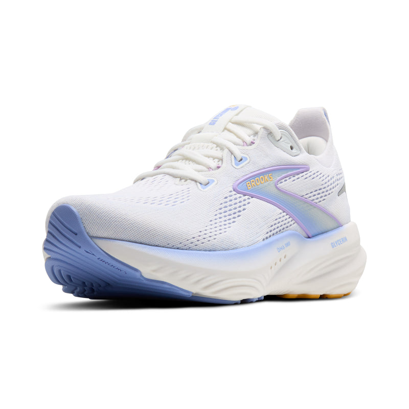 Brooks Glycerin 22 White Blue Heron Apricot Women's 7