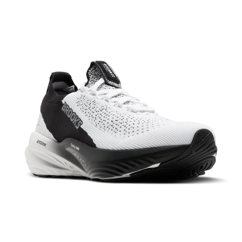 Brooks Glycerin StealthFit 22 White Grey Black Women's  3