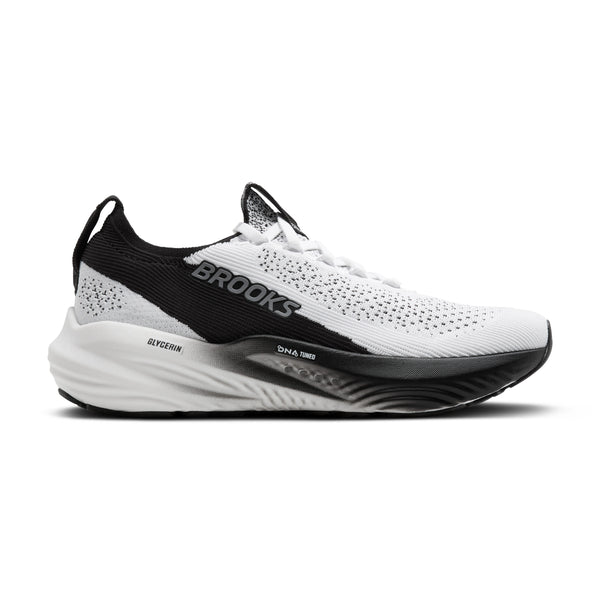 Brooks Glycerin StealthFit 22 White Grey Black Women's  1