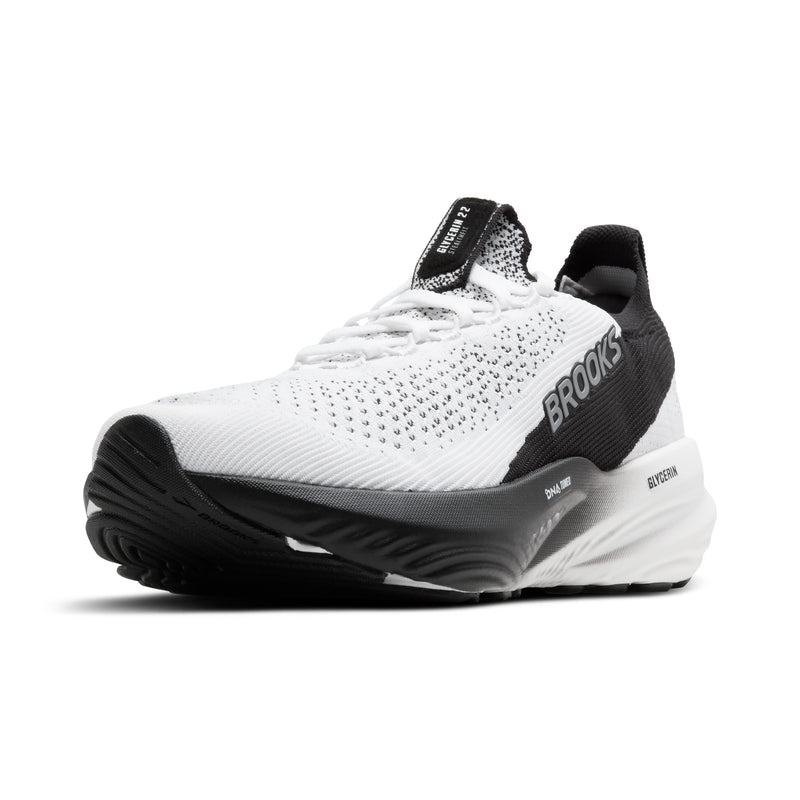 Brooks Glycerin StealthFit 22 White Grey Black Women's  6